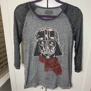 Star Wars Holiday Darth Vader Thin 3/4 Length Shirt